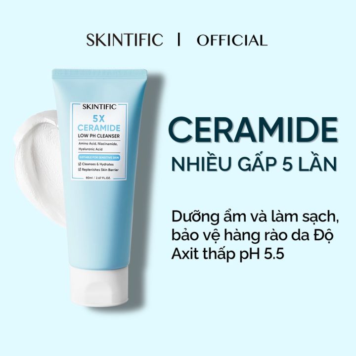 Thiết kế của Sữa Rửa Mặt SKINTIFIC Low pH Ceramide Cleanser