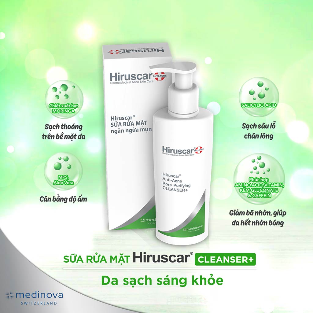 SRM Hiruscar Anti-Acne Cleanser+