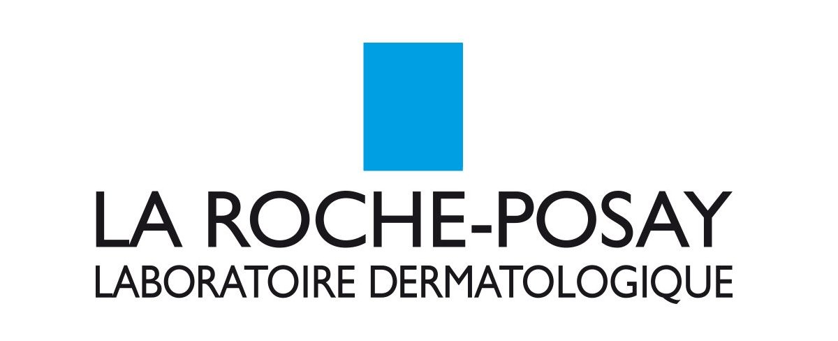 Logo thương hiệu La Roche Posay với Logo màu xanh dương nổi bật