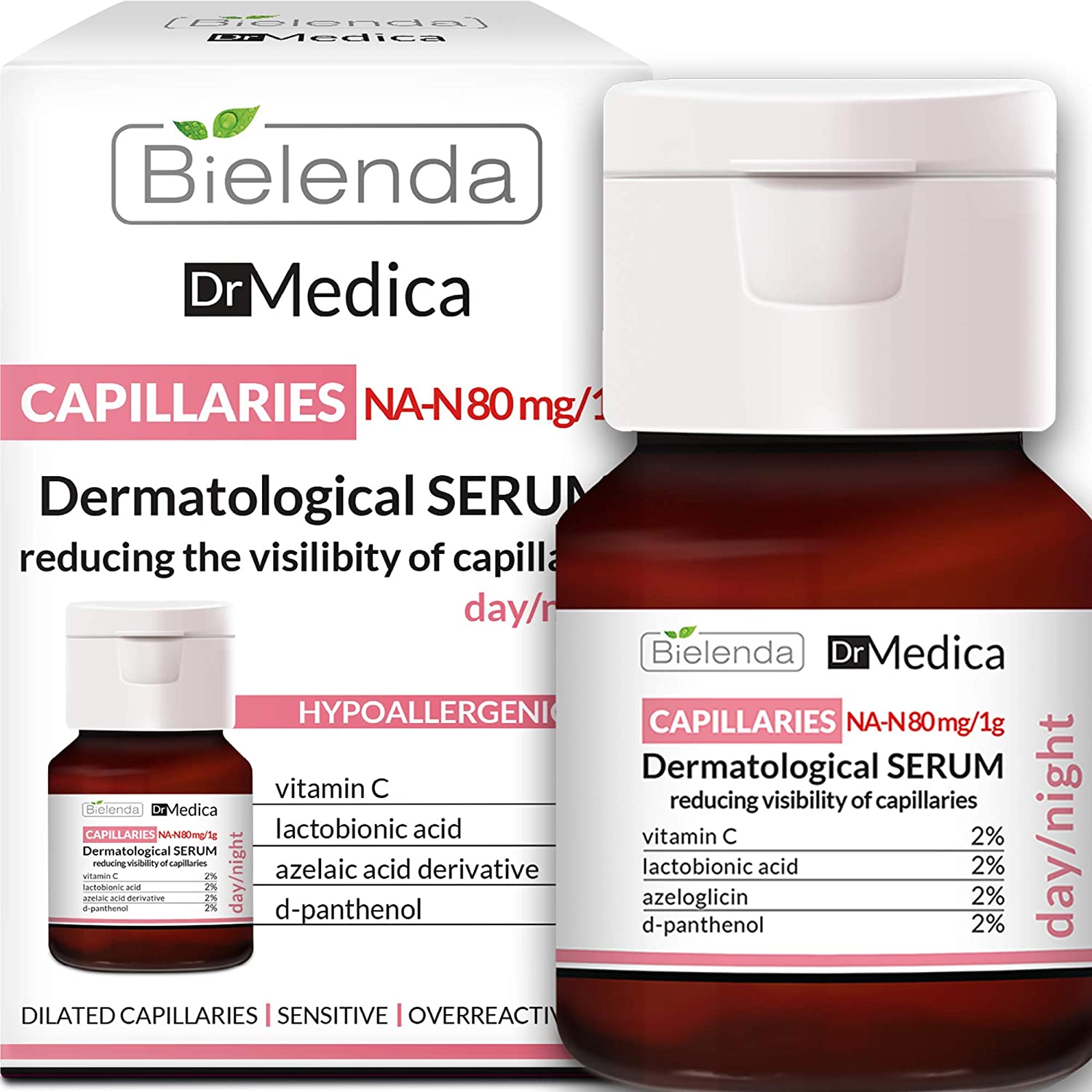 bao bì serum Bielenda Dr Medica Capillaries Dermatological