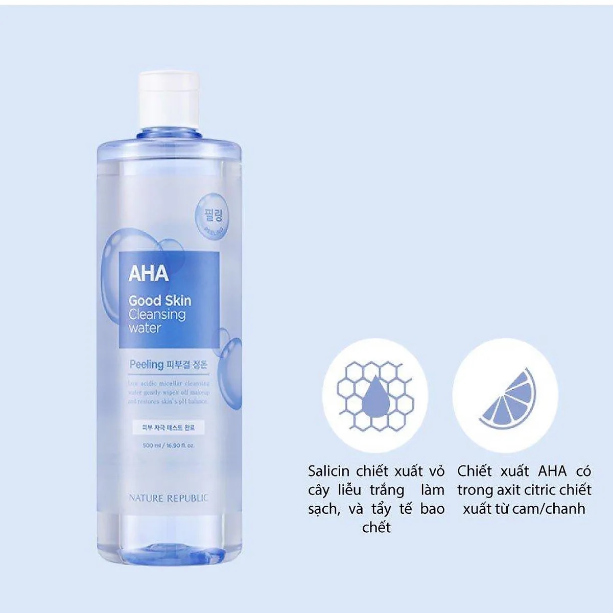 Công dụng Nước tẩy trang Good Skin AHA Ampoule Cleansing Water
