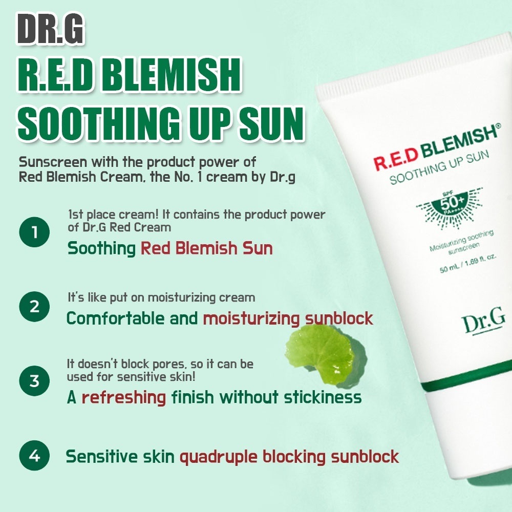 Công dụng của Kem chống nắng Dr.G R.E.D Blemish Soothing Up Sun SPF 50+ PA++++