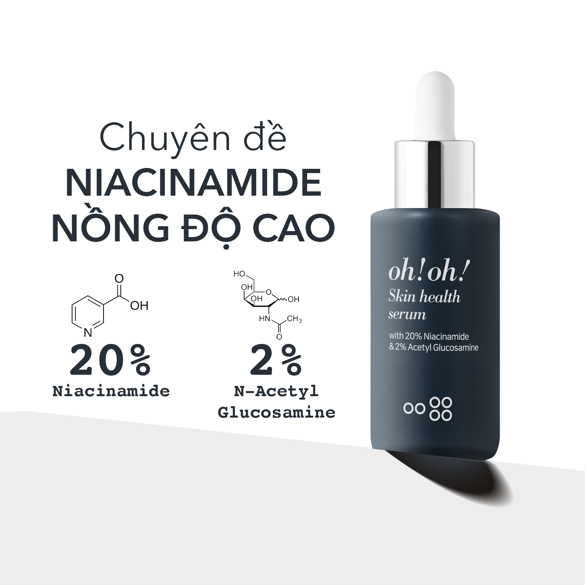 Thiết kế của Serum Oh!oh! Skin Health 20% Niacinamide
