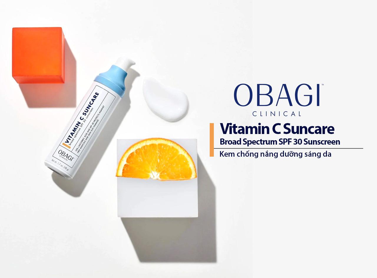 Thiết kế bao bì của Kem chống nắng OBAGI Clinical Vitamin C SPF30