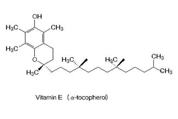 Cấu trúc của vitamin E