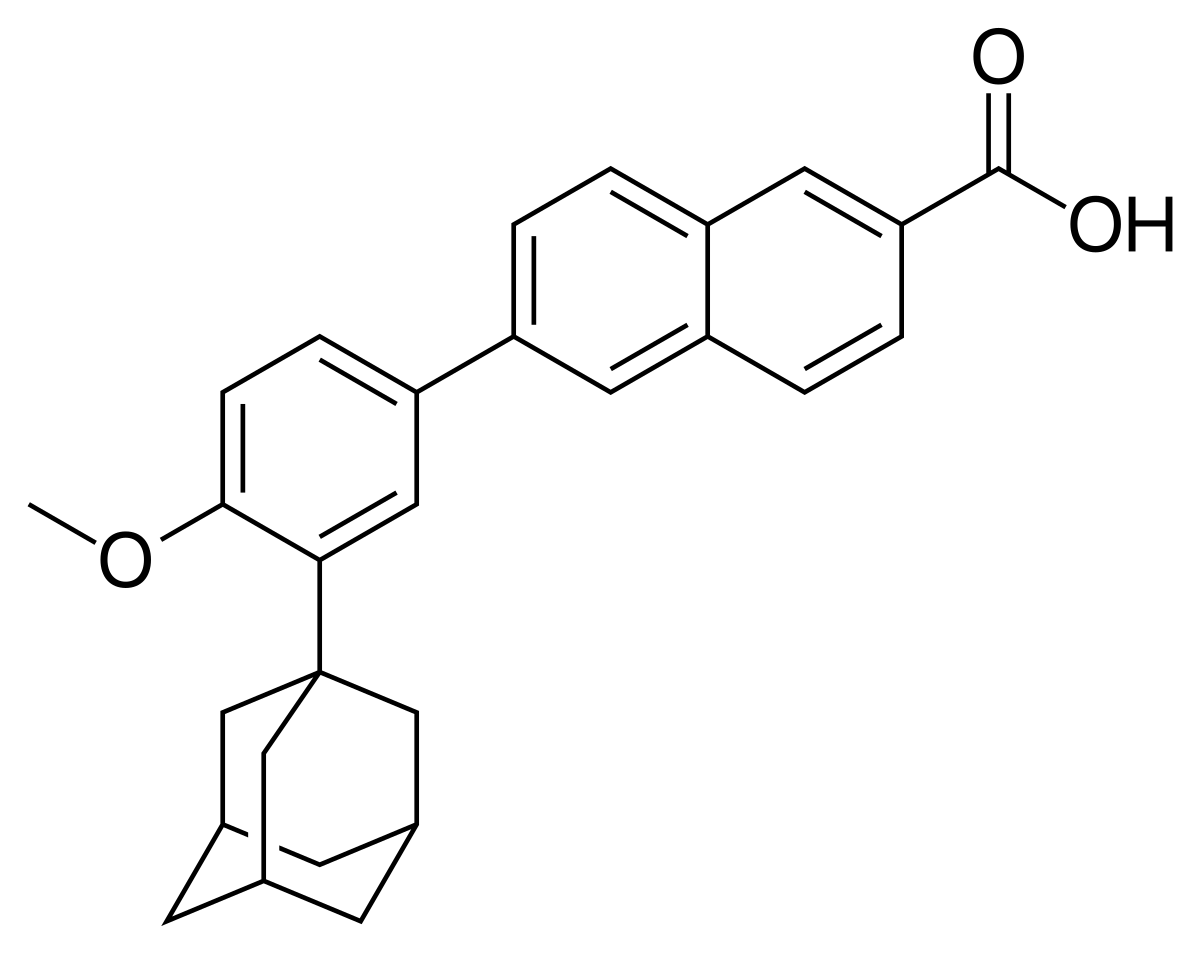Cấu trúc hóa học của Adapalene
